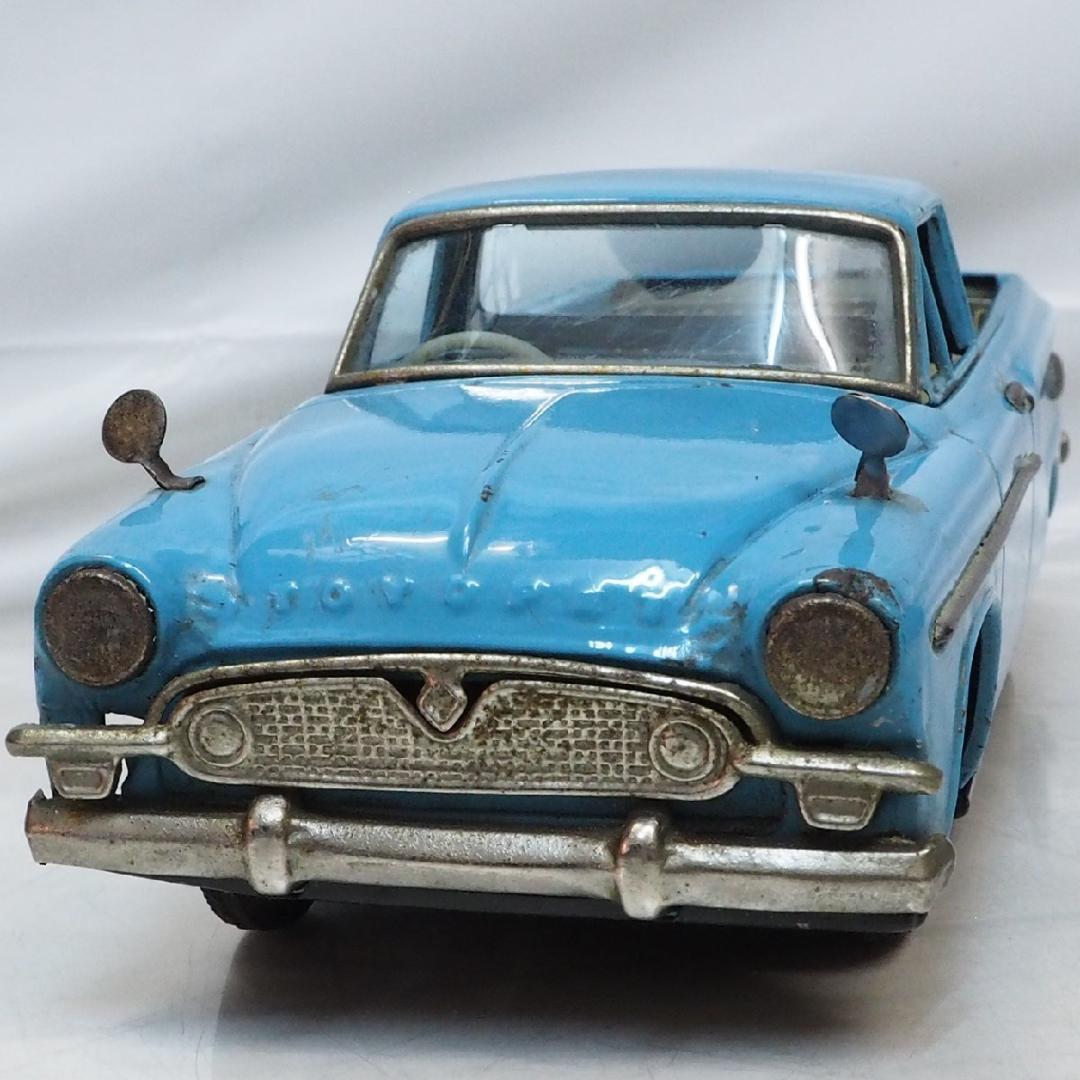 萬代屋【トヨペット マスターライン ピックアップ水色】ブリキtin car箱無