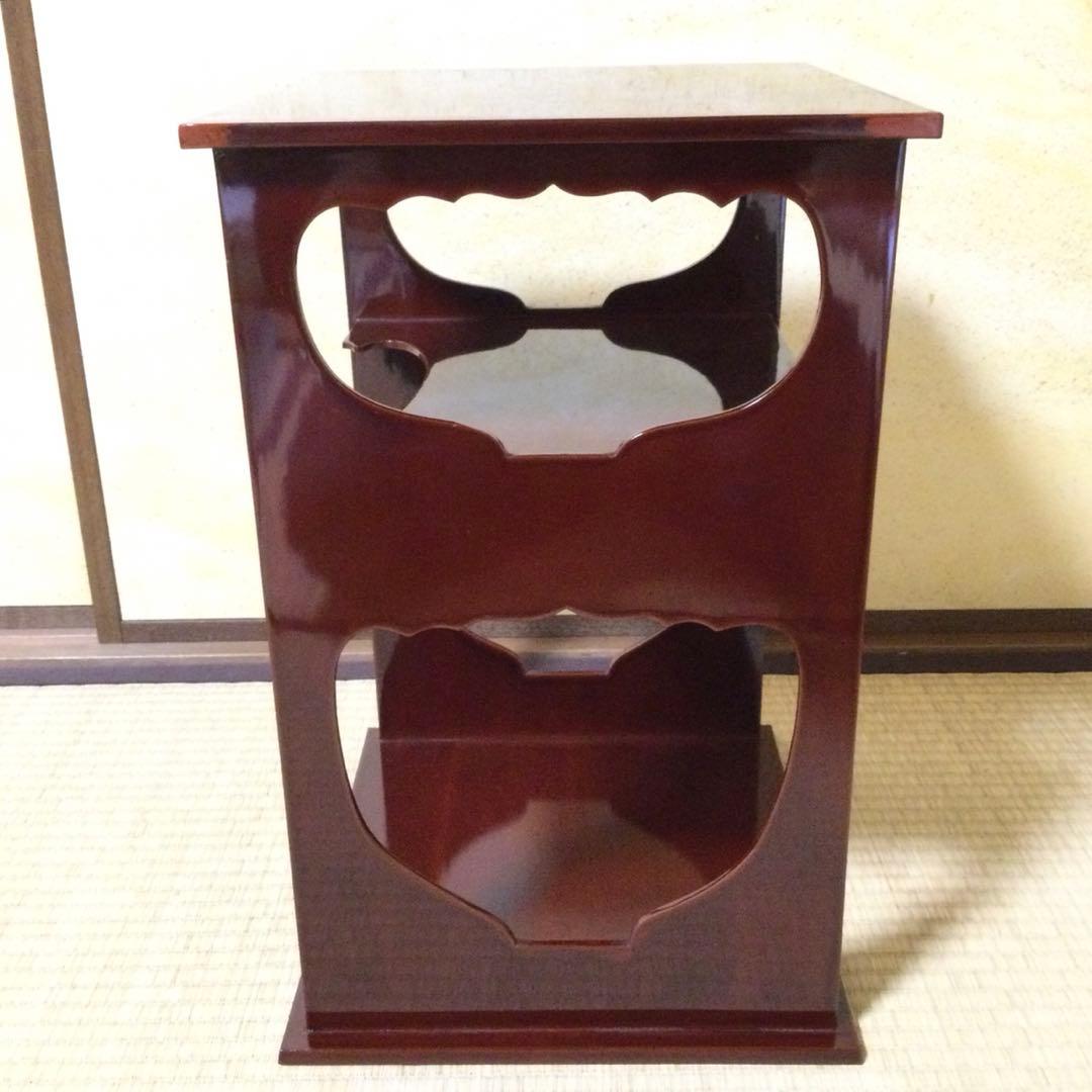 茶道具 水指棚 宗桂箱書 溜塗 茶棚 外箱付 L305 - メルカリ