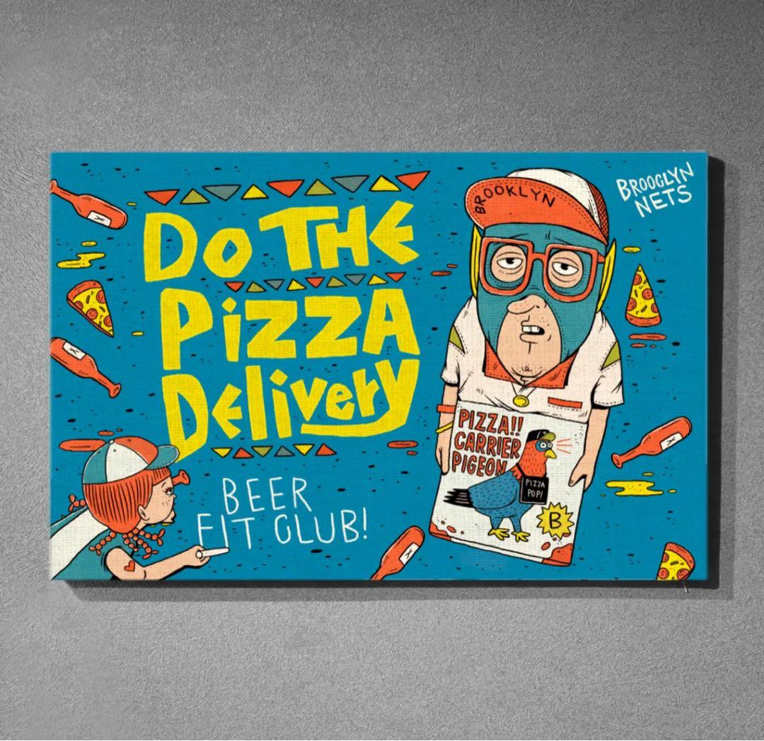 TM paint キャンバスアート「BEER FIT CLUB!」 - メルカリ