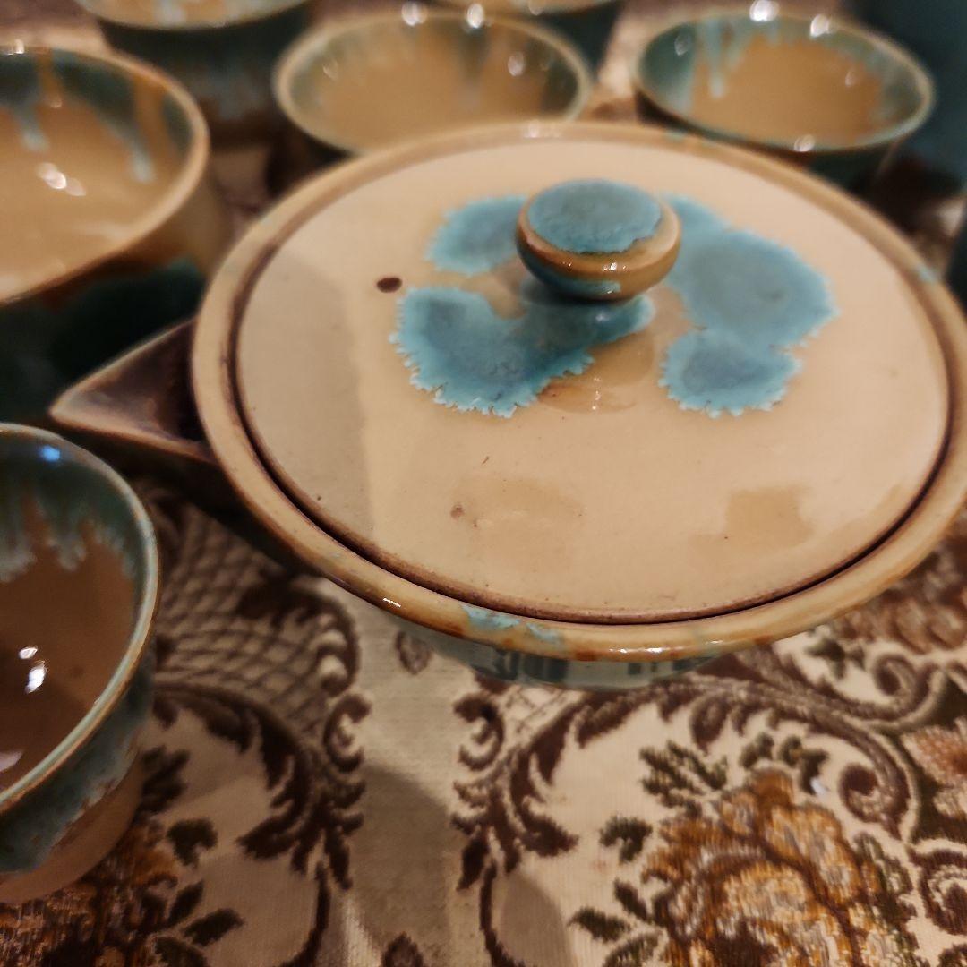 煎茶道具 急須 湯冷 湯呑み5個 おまけ2個