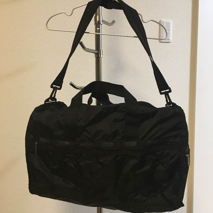 美品】レスポートサック ラージウィークエンダー ボストン 黒 大容量