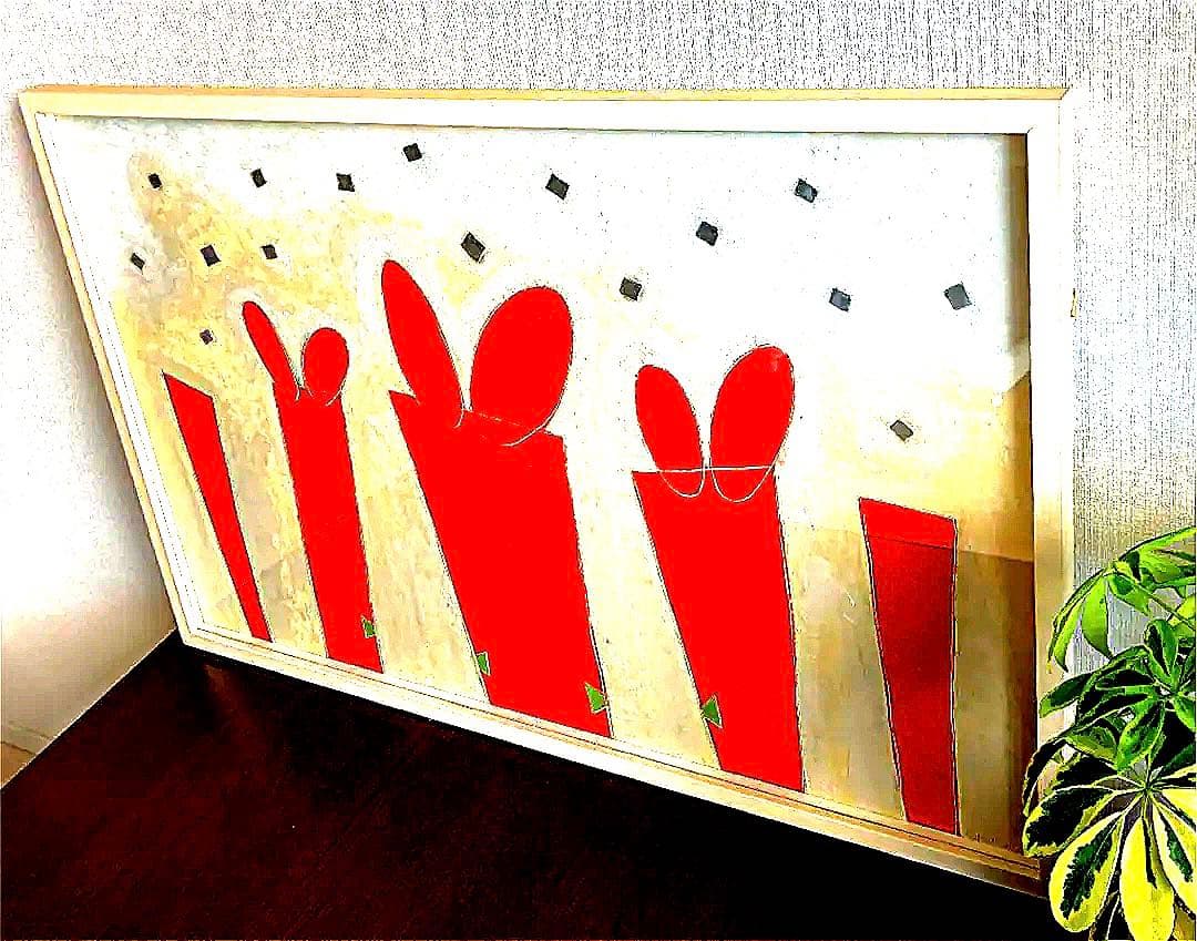 価格交渉あり　希少レア作品　本杉琉氏 作　絵画　油絵　美術品