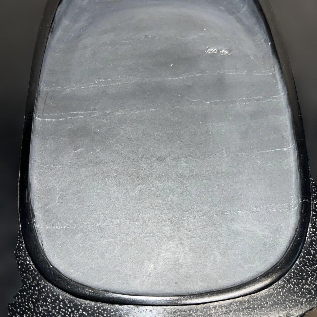 ⭕️雄勝硯 希少 超大型天然硯 伝統工芸士 杉山唐龍斎 椿花葉