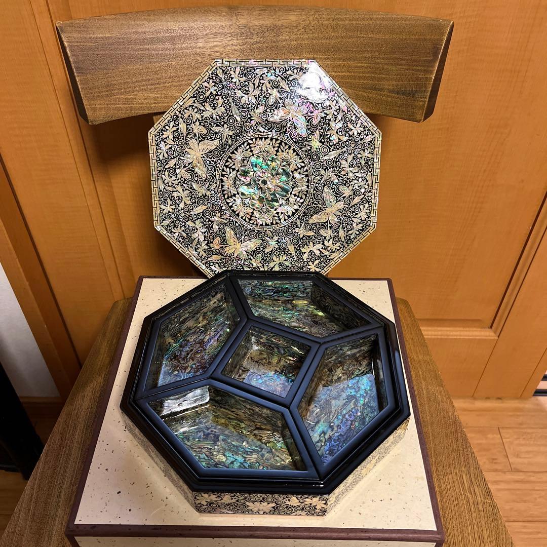 韓国八角節板 クジョルパン 韓国八角木製九節板（クジョルパン