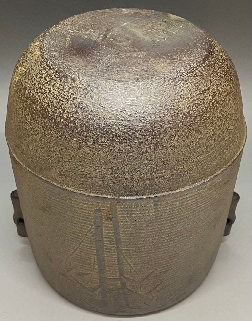 金森紹栄 竹文千筋筒釜 共箱 栞 e0308 - メルカリ