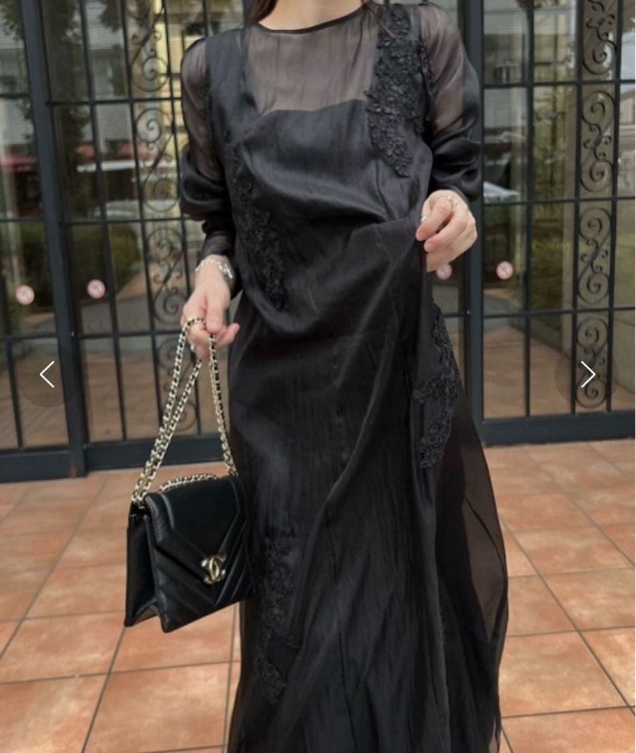 ウィルフリー オケージョン シアーモチーフ レース ワンピース セット