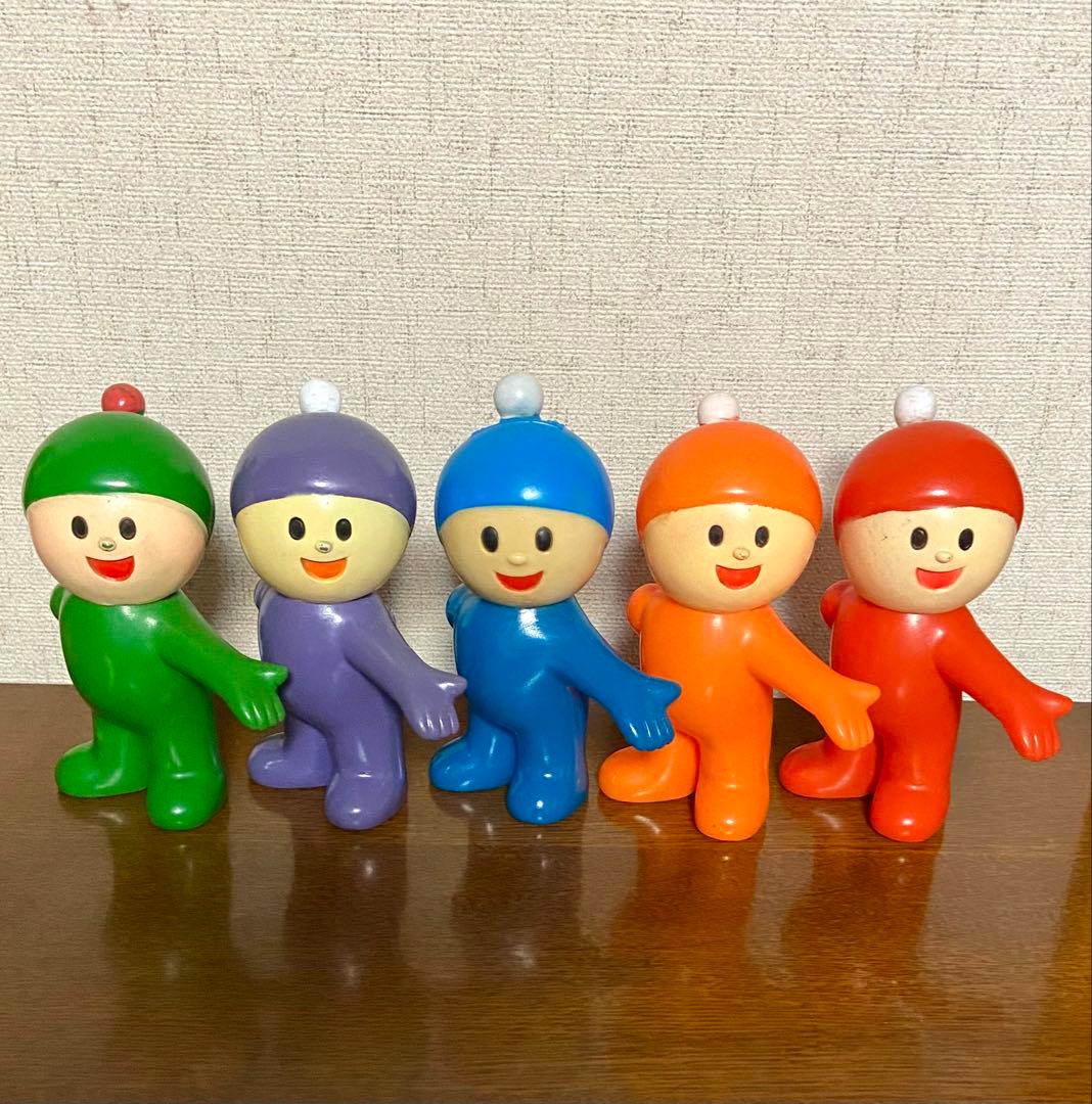 しみず坊や　ソフビ　貯金箱　5体　昭和レトロ　当時物　ノベルティ　清水銀行