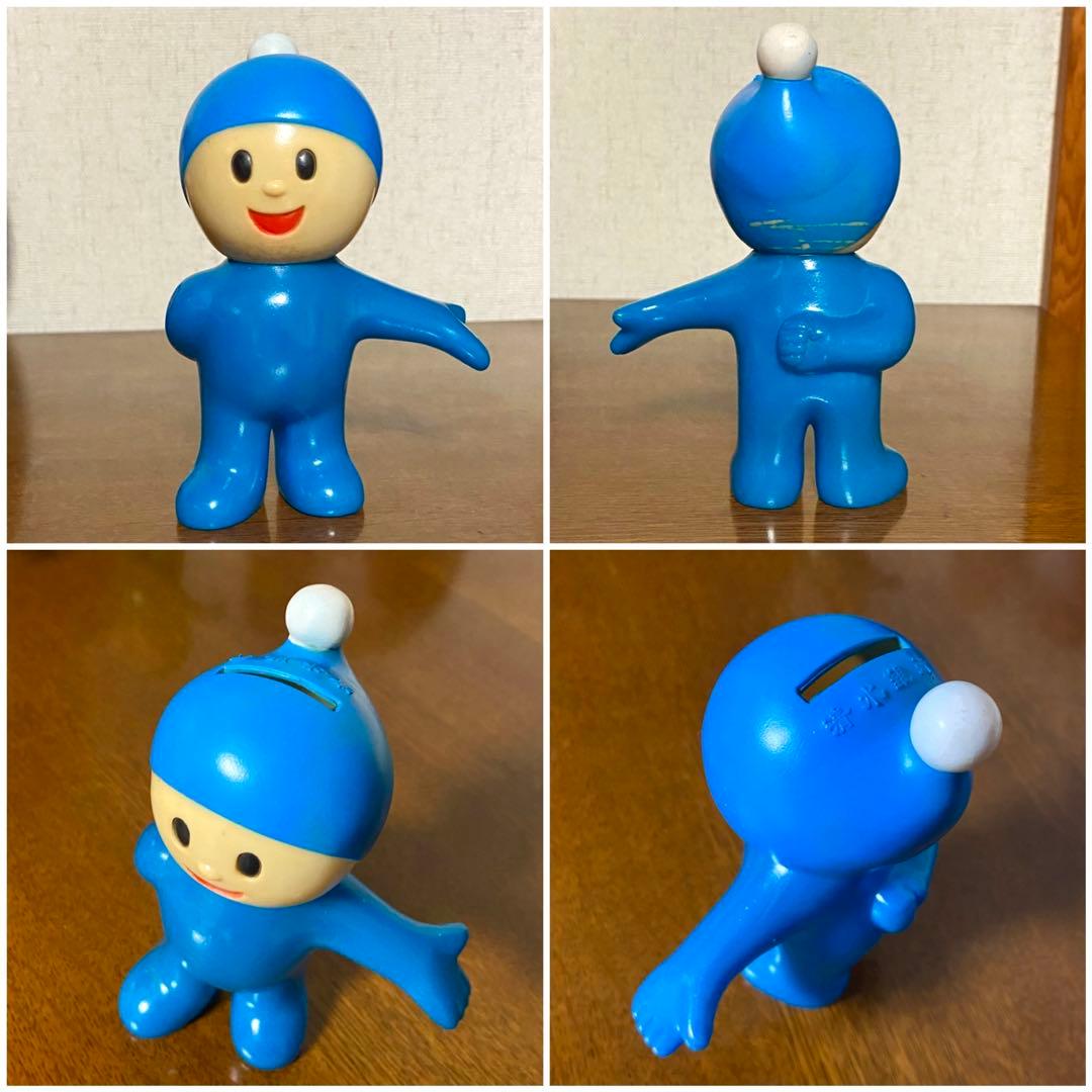 しみず坊や　ソフビ　貯金箱　5体　昭和レトロ　当時物　ノベルティ　清水銀行