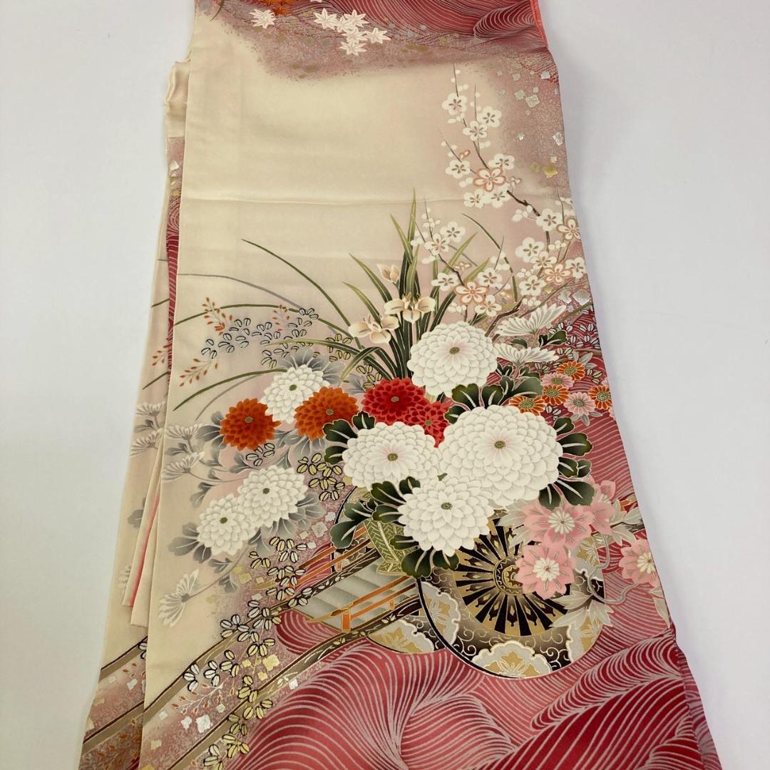 OWL70 振袖 7枚 着物まとめ売り 着用 リメイク 大量セット