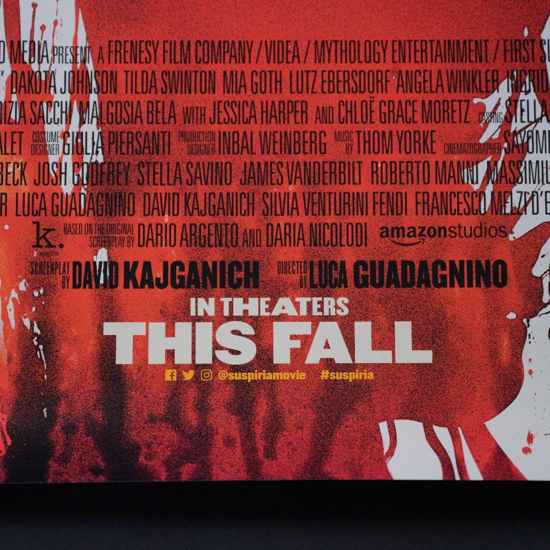 映画館用両面ポスター】サスペリア / Suspiria 希少品