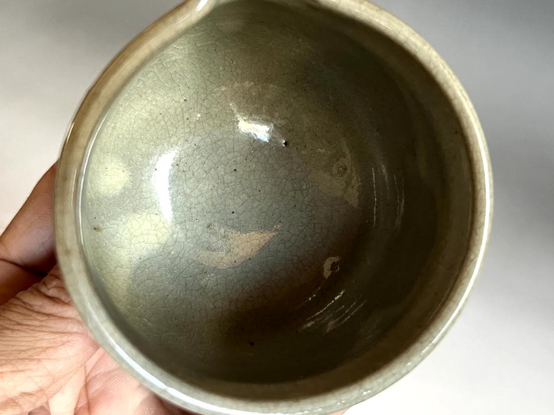 片口□古唐津 江戸期 酒器 古唐津超名品 ぐい飲み 時代物 骨董品