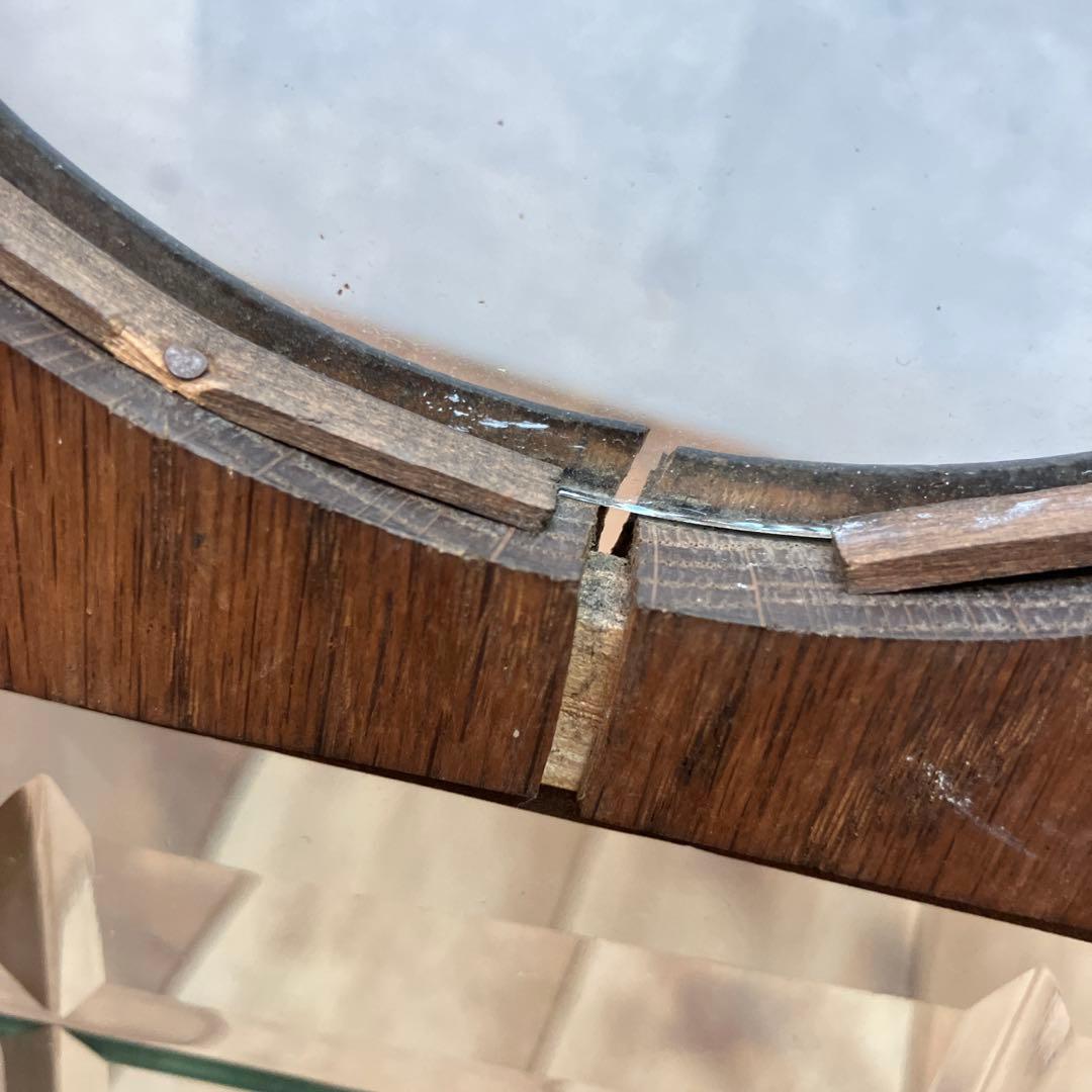 アンティーク 精工舎 スリゲル型 節硝子 TRADE MARK ゼンマイ式 時計