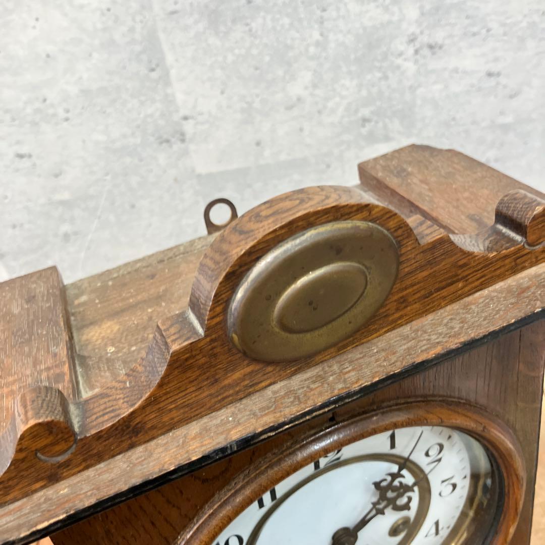 アンティーク 精工舎 スリゲル型 節硝子 TRADE MARK ゼンマイ式 時計