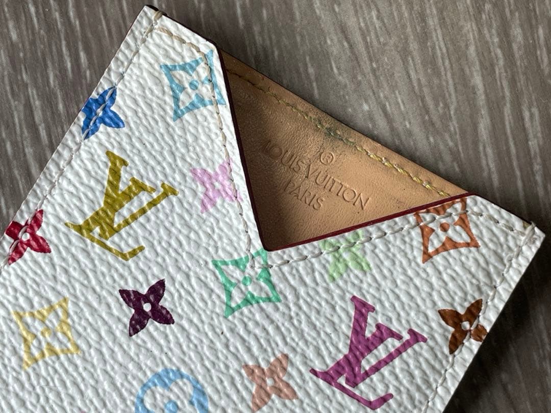 【人気】ルイヴィトン ミラー M92650 マルチカラー ホワイト 鑑定済み