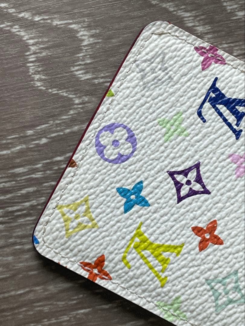 【人気】ルイヴィトン ミラー M92650 マルチカラー ホワイト 鑑定済み