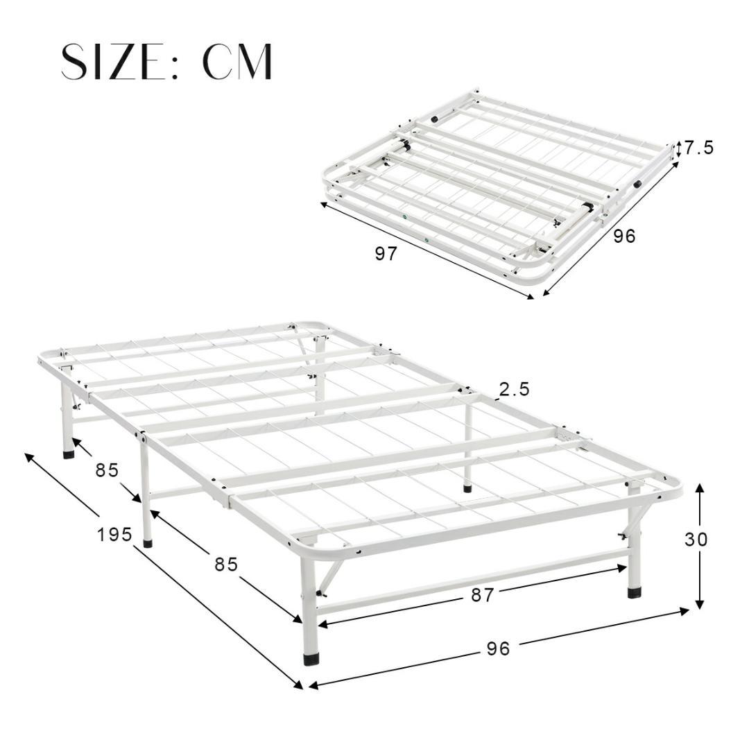 限定価格！パイプベッド 折りたたみベッド シングル 組立簡単 （S