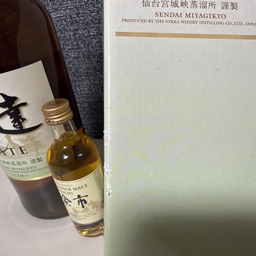 ニッカウイスキー 伊達 DATE シングルモルト余市 50mlをお付けしての