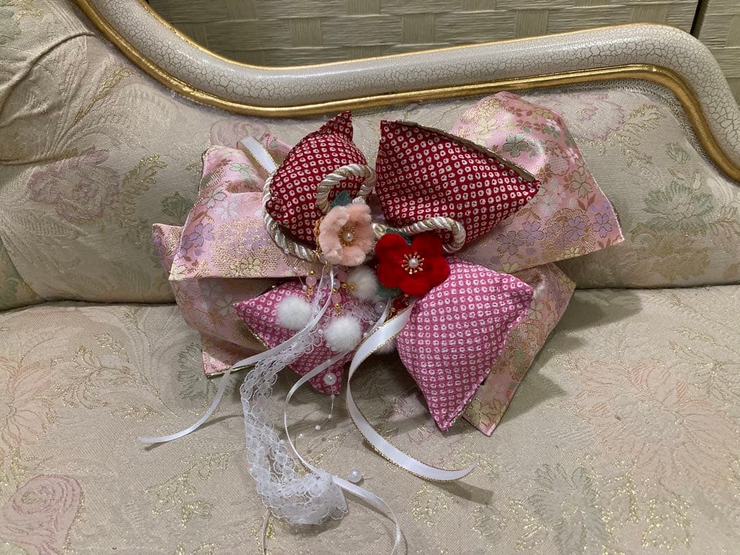 B385.pon2pan2☆オーダー犬☆2ウェイ☆お引きずりお着物