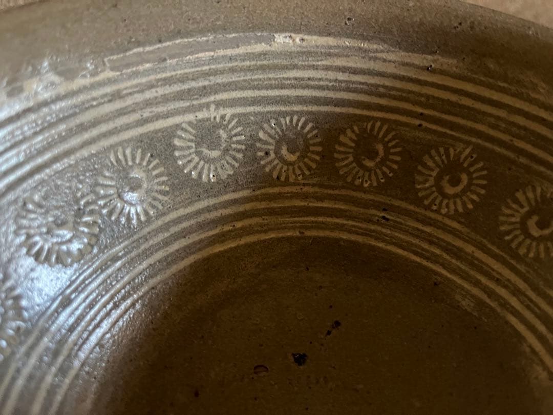 李朝　三島　菓子鉢 アンティーク