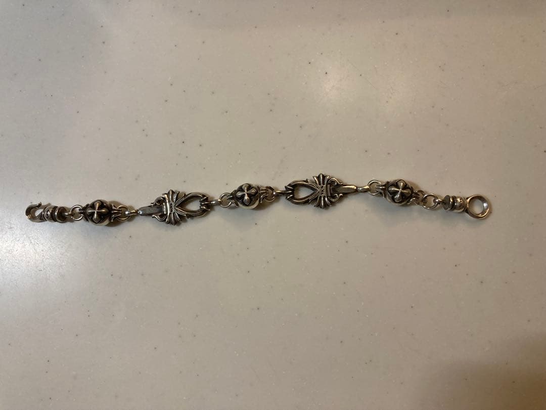 シルバー925 ダガーブレスレット オーダー品 44g xes クロム系