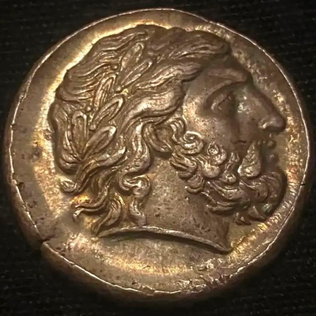 銀貨 古代ギリシャ マケドニア王国 テトラドラクマ銀貨 16.48g