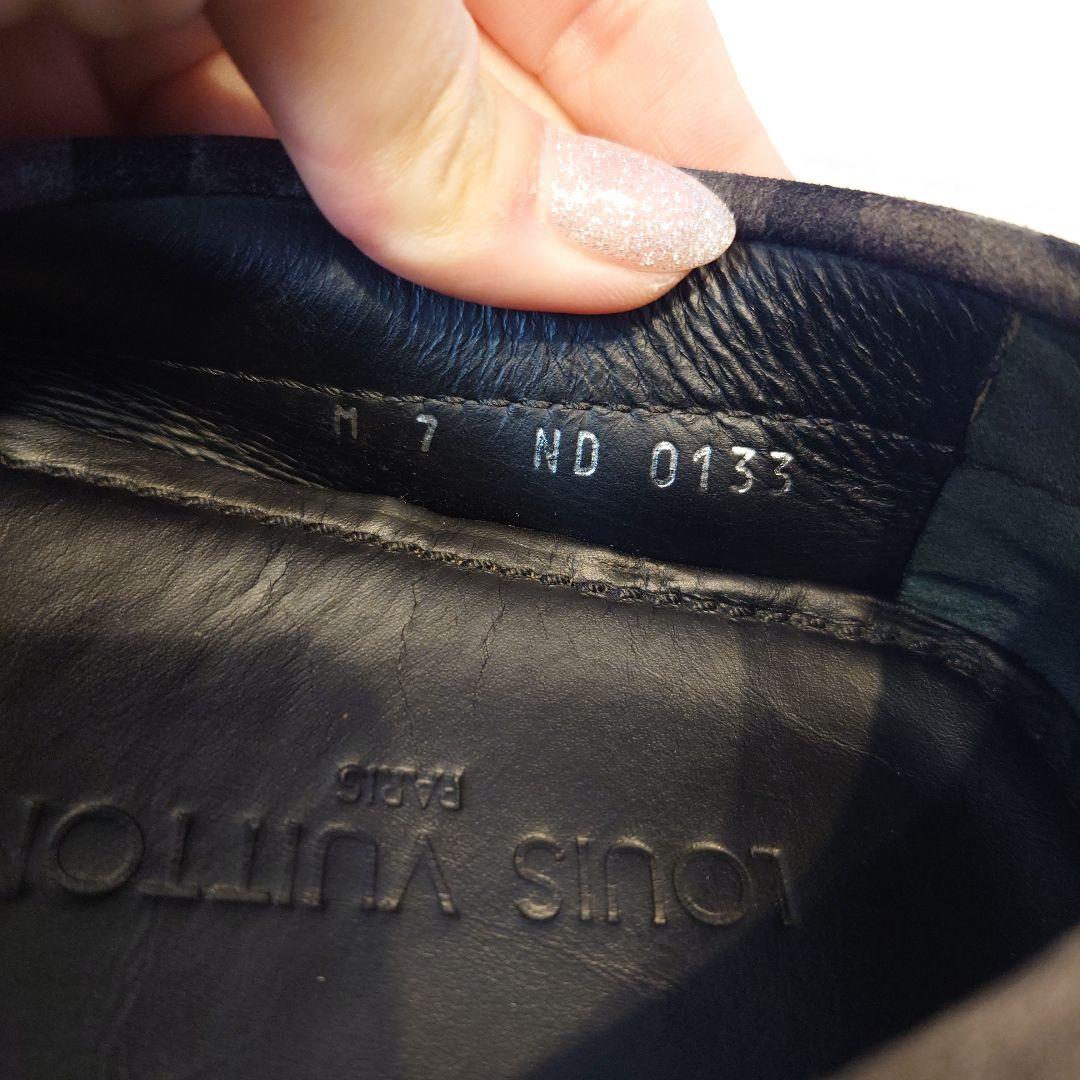 ルイヴィトン ドライビングシューズ　モカシン　カモフラ　迷彩　26cm