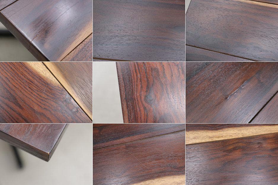 ローズウッド無垢材 ダイニング カフェテーブル モダン ナチュラル 什器 デスク