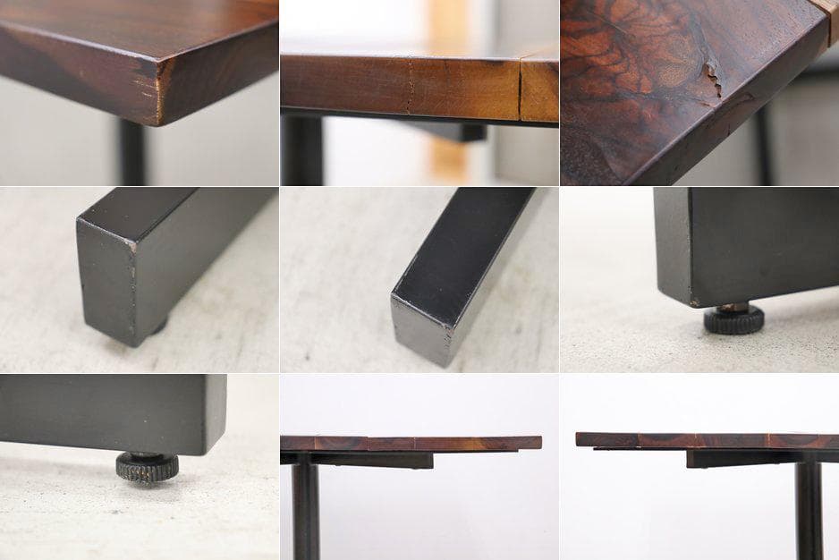 ローズウッド無垢材 ダイニング カフェテーブル モダン ナチュラル 什器 デスク