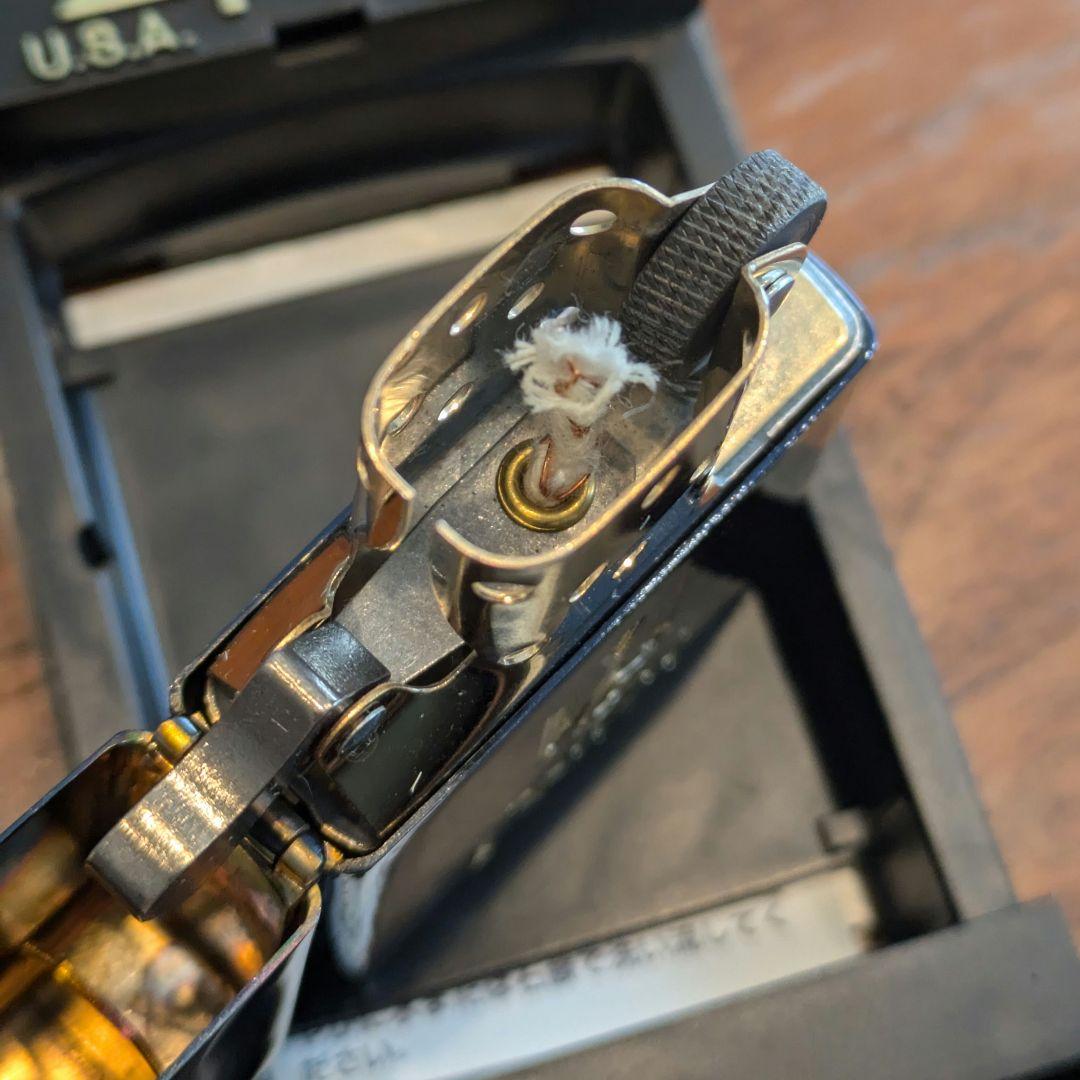 【新品】95年製 ピース Peace ブルーチタン Zippo