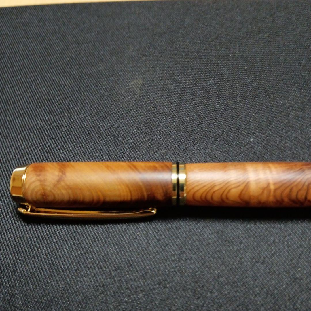 銘木屋久杉 光明、油木 万年筆