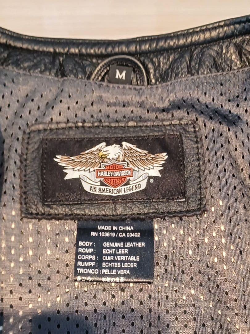 希少 美品】ハーレーダビッドソン ライダースジャケット スカルレザー