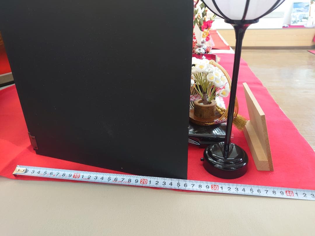 ●新品おひなさま●　金襴衣装飾り　落とし屏風スタイル　フルセット