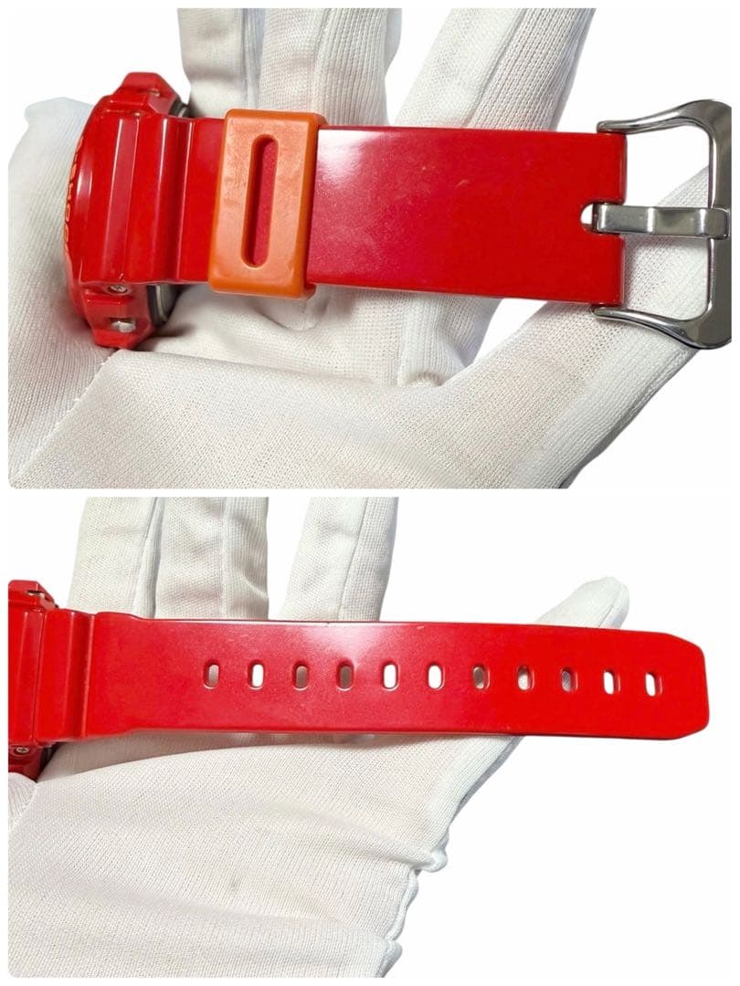 希少美品 カシオ ジーショック DW-6900CB レッド メンズ 腕時計