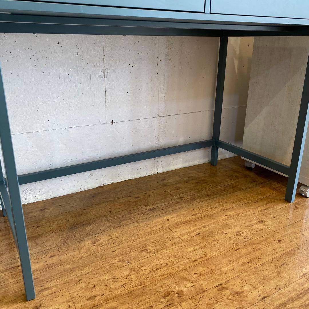 【地域限定無料配送✨】IKEA デスク ALEX グレーターコイズ