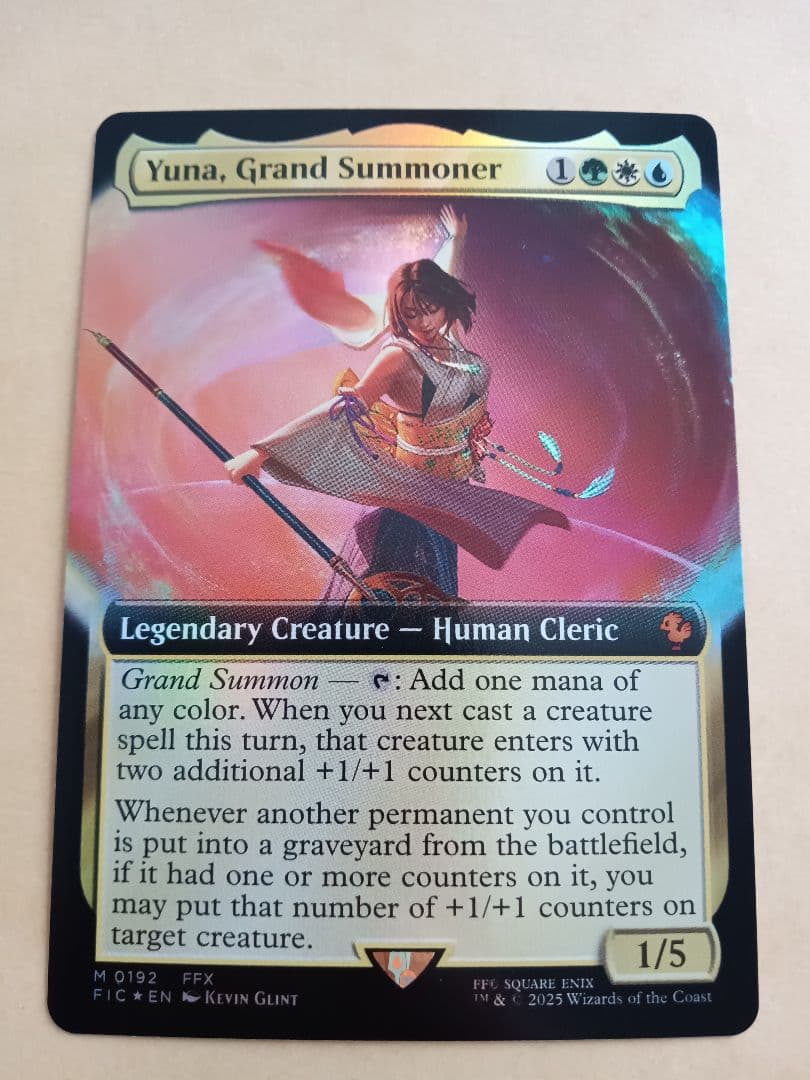 大召喚士ユウナ/Foil拡張 英語版1枚 大召喚士、ユウナ サージFoil