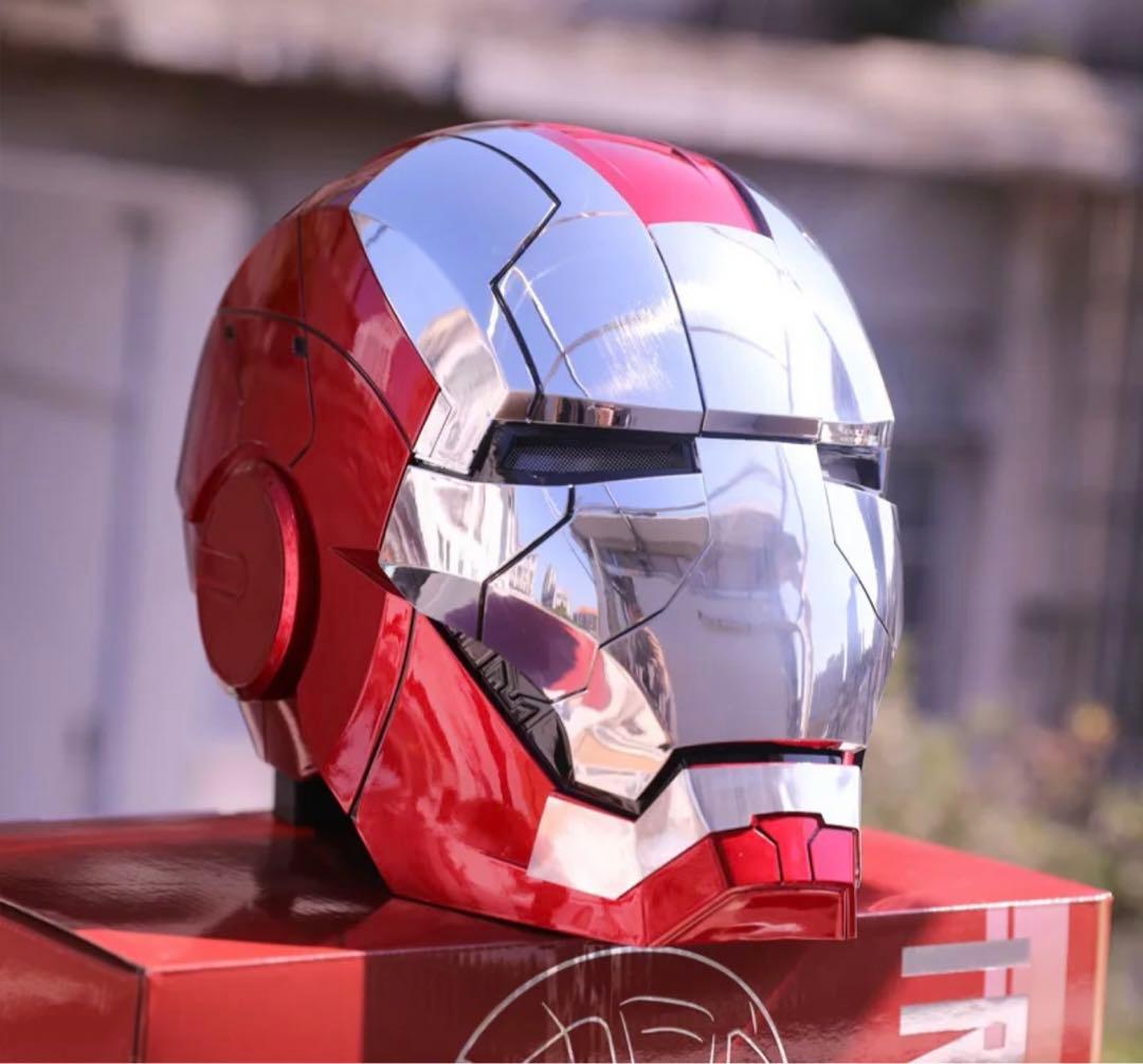 アイアンマン ヘルメット 自動開閉式 音声認識開閉可能 マスク