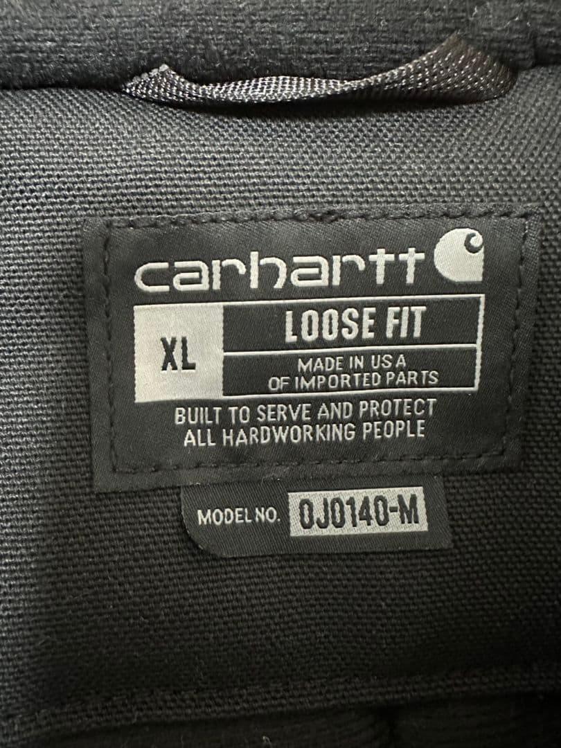 carhartt ブラックジャケット XL ルーズフィット