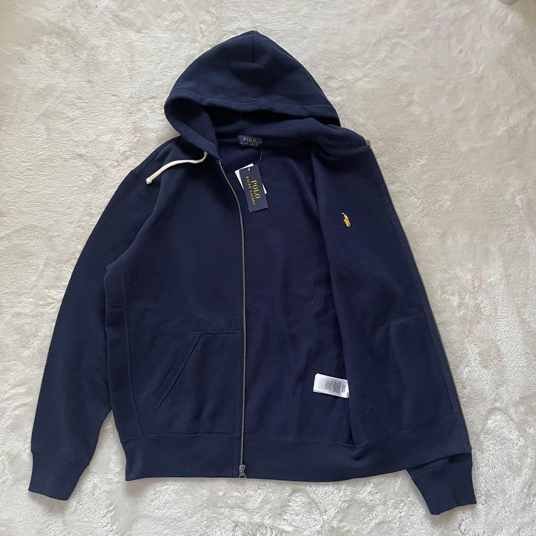 新品タグ付✨ポロラルフローレン　裏起毛スウェットパーカー　ネイビー　M