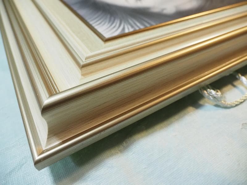 油彩 人物 　鶴田一郎「美人画」 サインF6サイズ額装済み 肉筆手描き