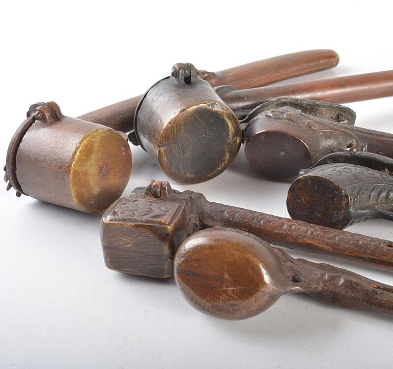 時代提げ物　書道具　古銅　矢立　6点　まとめて　M　R5246