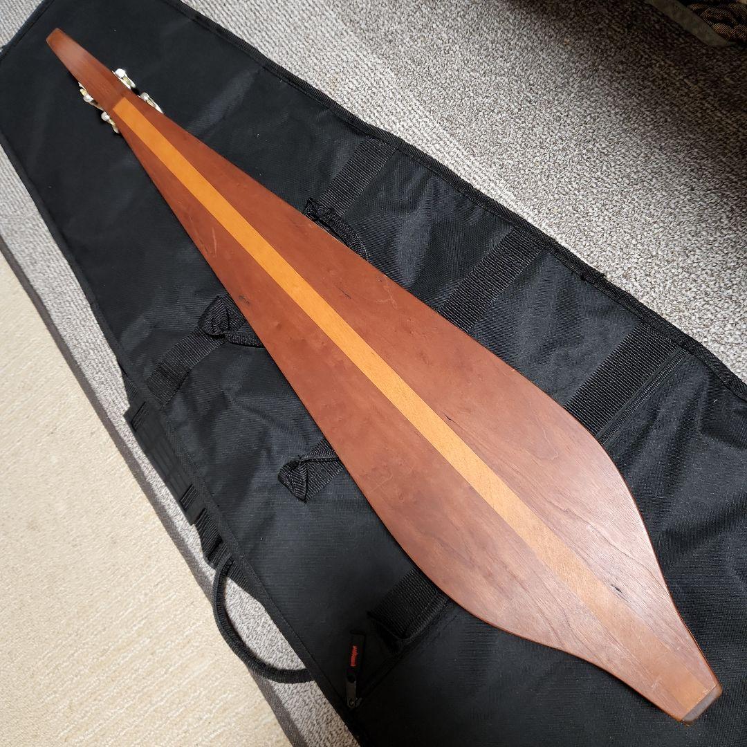 ダルシマー 4弦 木製 ブラウン ケース付き