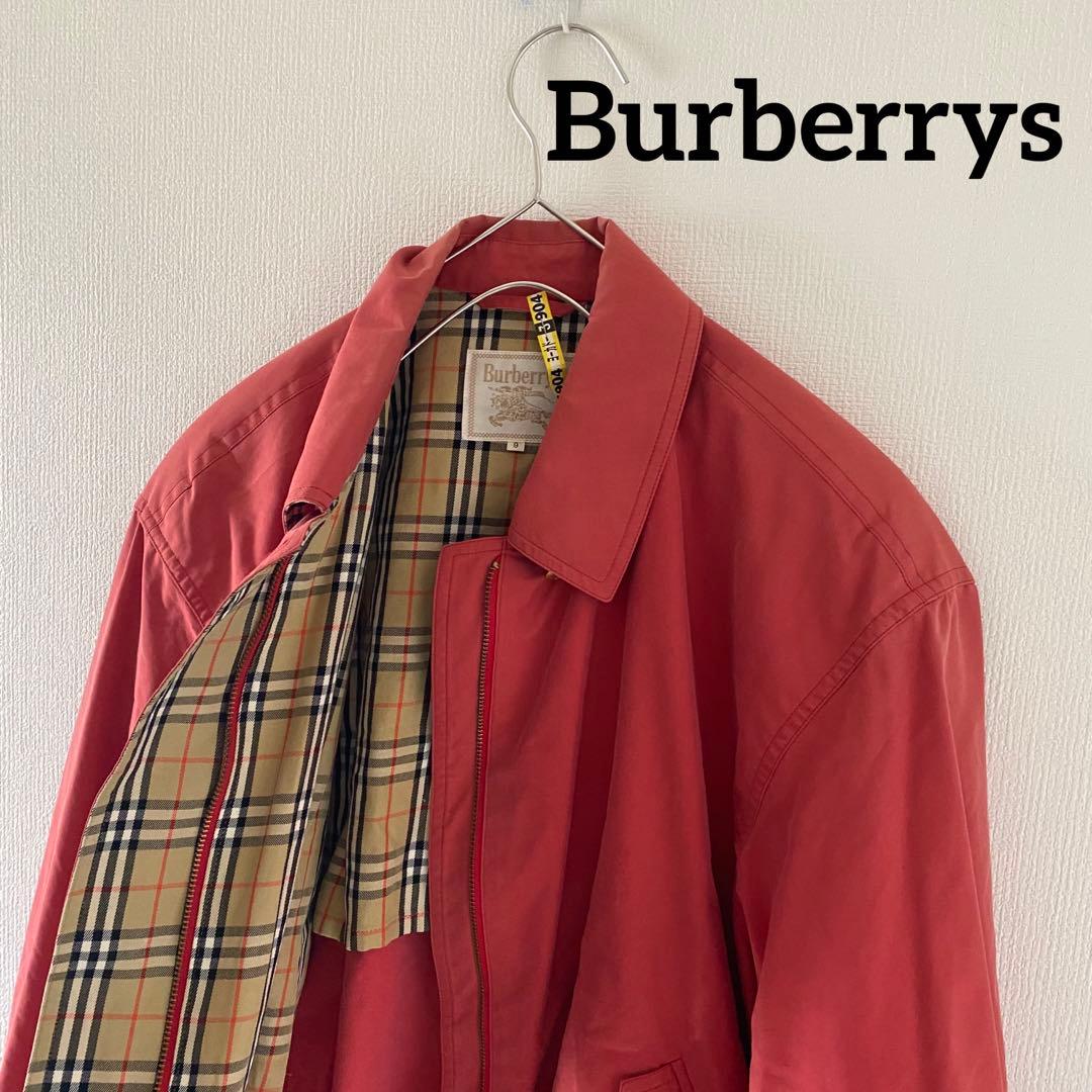 バーバリーズ☆Burberry☆スウィングトップジャケットノバチェック赤M