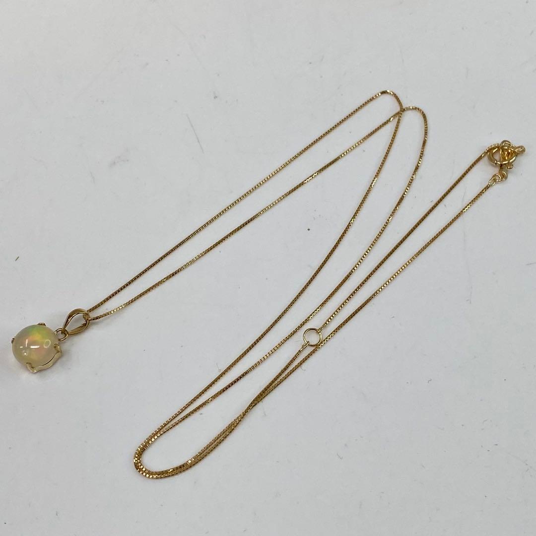 専用 k18YG オパール ネックレス 作り