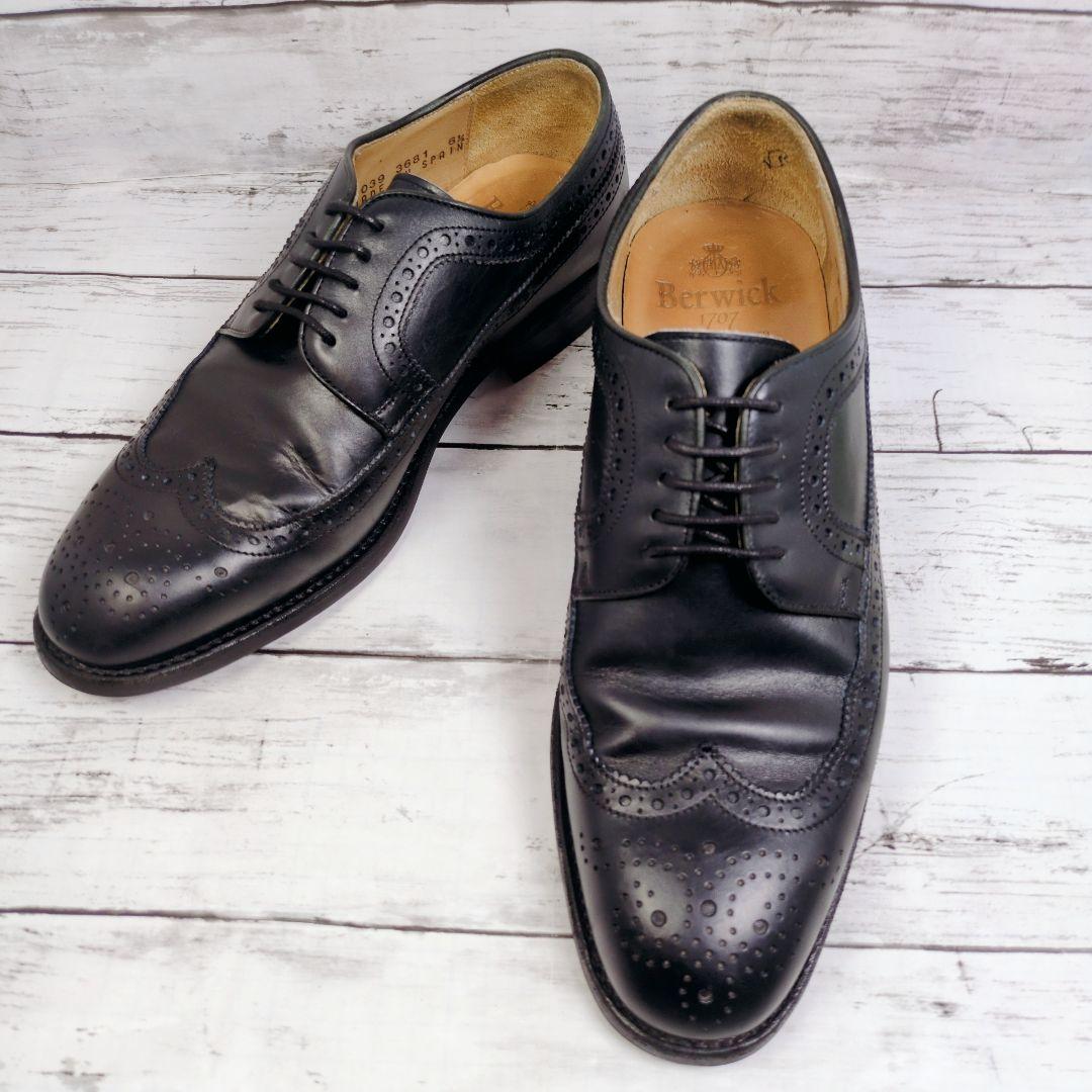 U*D様 【Berwick1707】バーウィック ウィングチップ ブラック 25