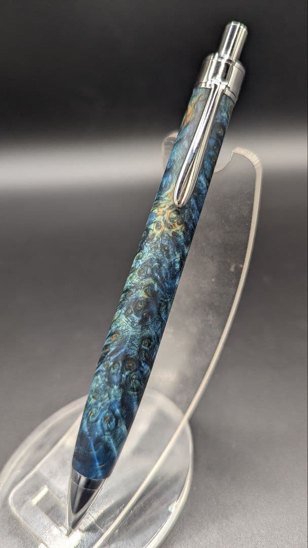 366ペン工房翌檜　スタビライズドウッドバーチバール　木軸シャーペン　ボールペン 366ペン工房翌檜 スタビライズドウッドバーチバール 木軸シャーペン