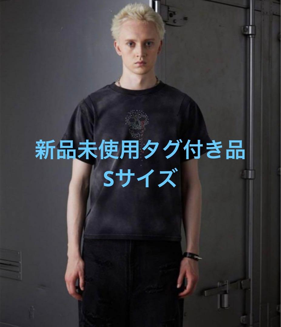 GRANCY】スカルラインストーンデザインtシャツ