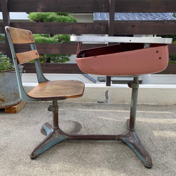 ヴィンテージ スクールデスク 子供用学習机 アメリカ アンティーク