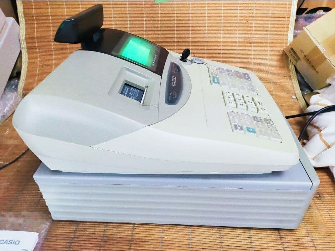 カシオレジスター TE-120 フル設定込み 送料無料 人気機種 770684