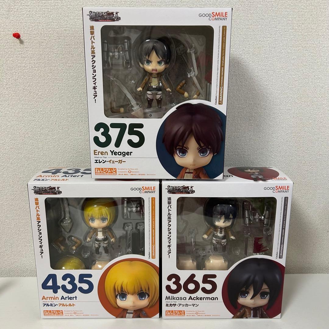 進撃の巨人ねんどろいどエレン、ミカサ2体セットフィギュア