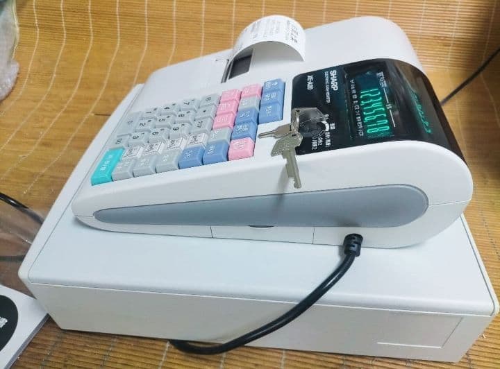 シャープレジスター XE-A20 店名設定無料ロゴ可能機種 565600